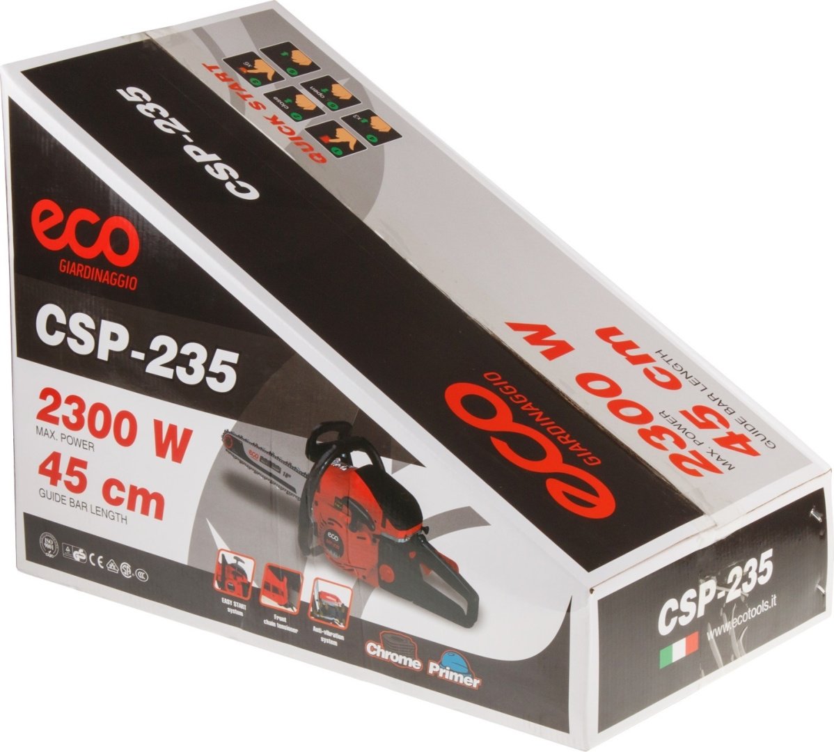 Цепная пила ECO бензиновая CSP-235 купить,0