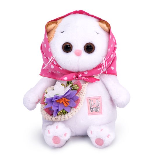 Мягкая игрушка Basik Ли-Ли Baby в косыночке и с корзинкой 20см купить,NaN