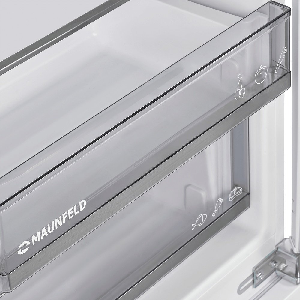 Холодильник MAUNFELD MBL177SWGR Inverter белый купить,599990