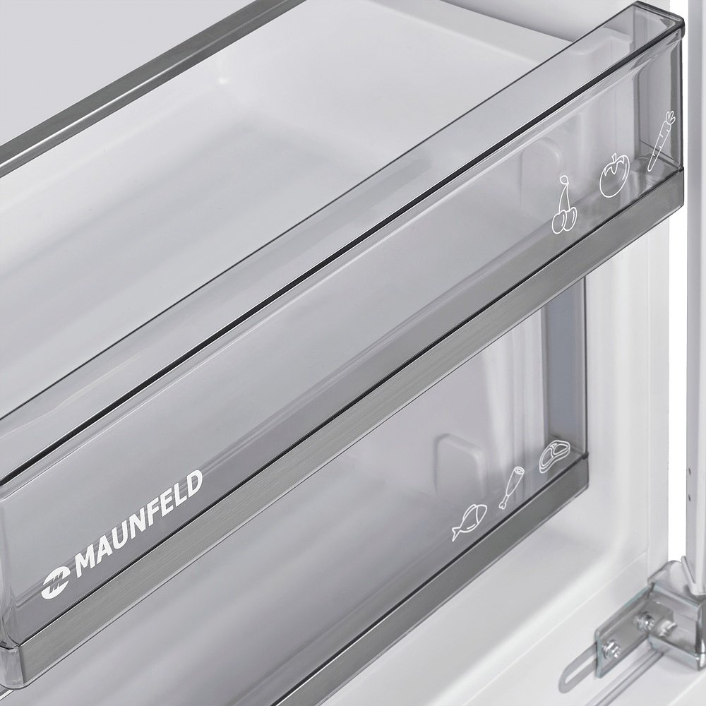 Холодильник MAUNFELD MBL177SWGR Inverter белый купить,599990