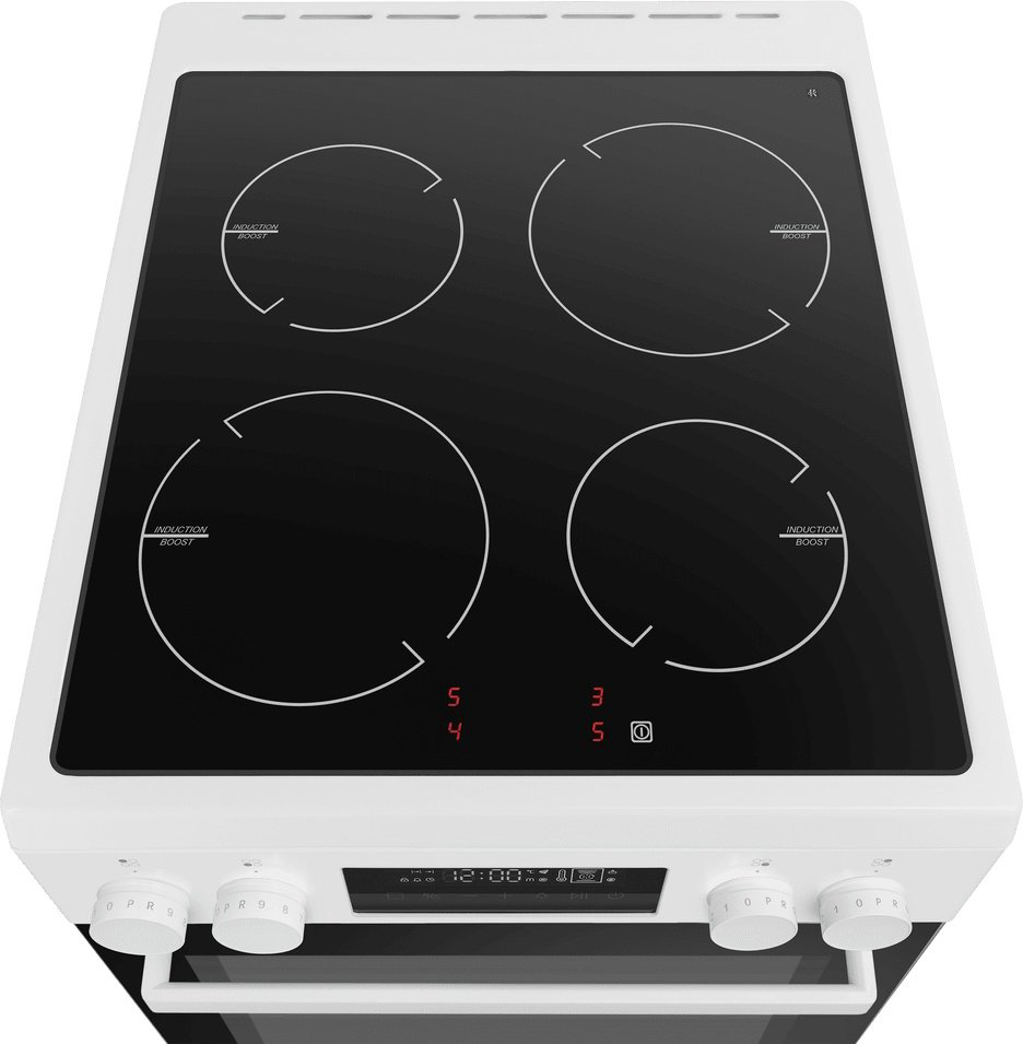 Кухонная плита MAUNFELD MIC511W01TD белый купить,NaN