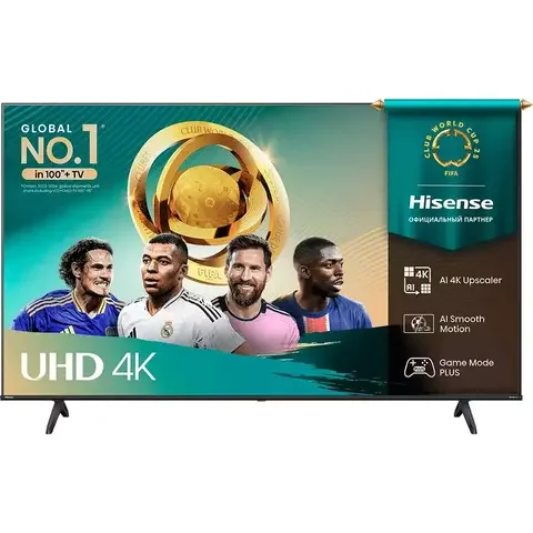Телевизор Hisense 43A6Q  Smart UHD 43" Black