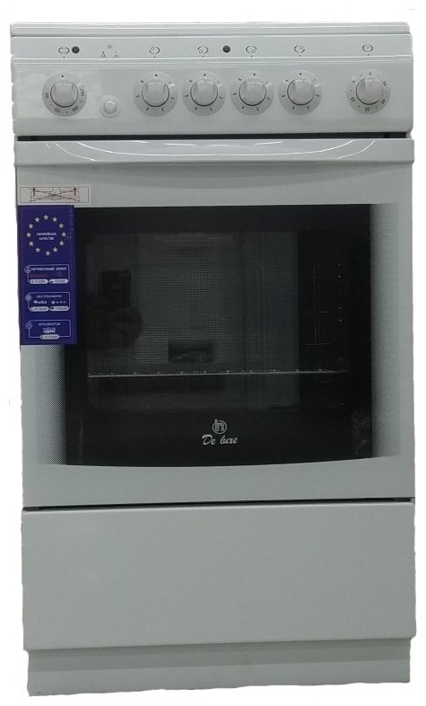 Кухонная плита De Luxe 506004.03э (кр) белый