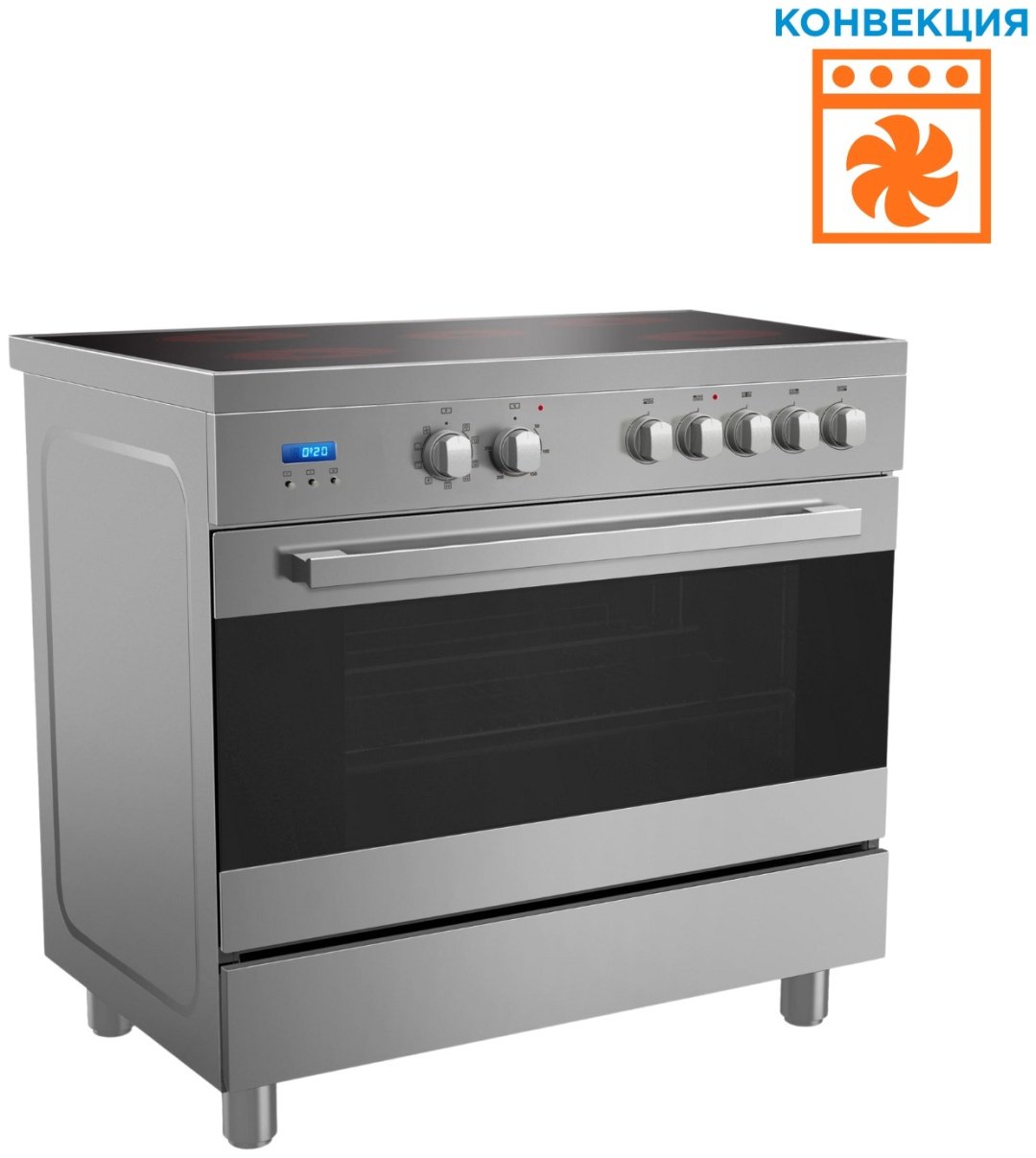 Кухонная плита Midea FSC-911EX серый