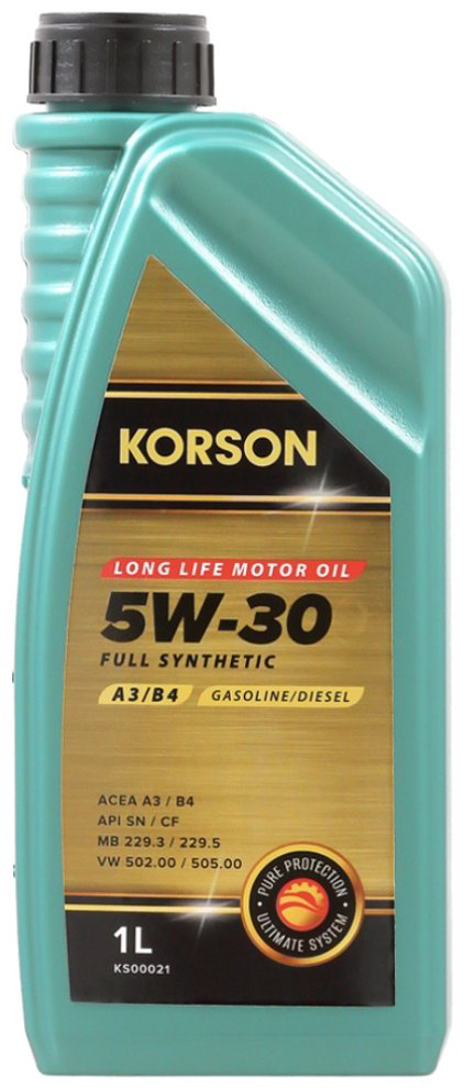 Моторное масло Синтетическое KORSON FULL SYNTHETIC 5W-30 1 л купить,NaN