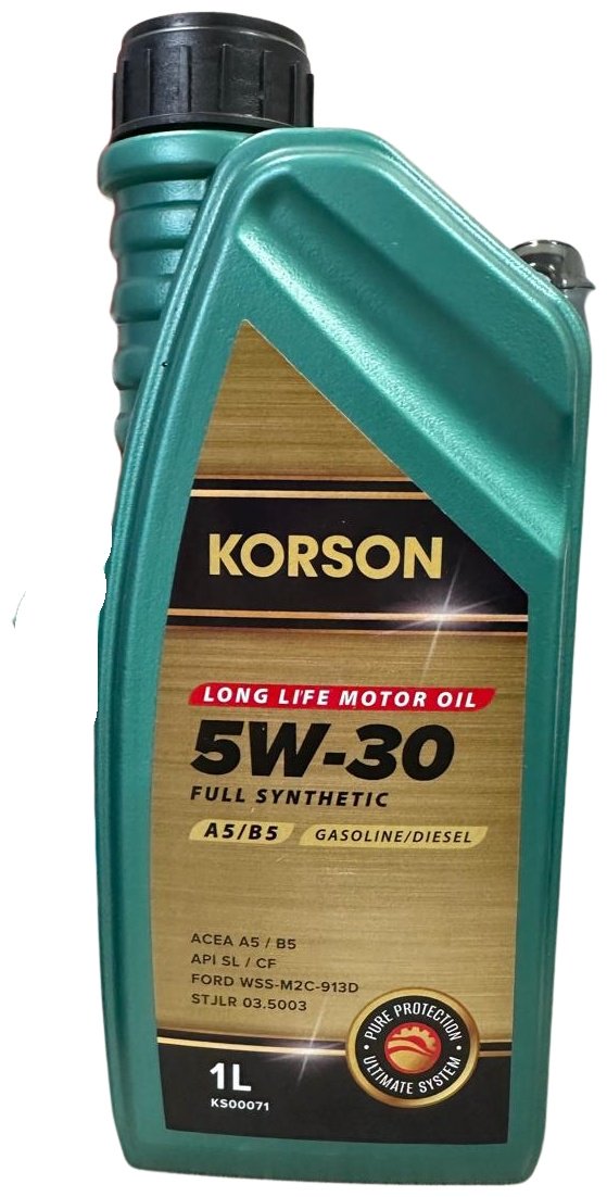 Моторное масло Синтетическое KORSON LONG LIFE MOTOR OIL 5W-30 1 л