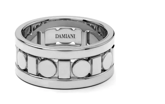 Кольцо Damiani Belle Epoque Reel 20093141 белое золото 16.8р 8.9гр купить,2100000