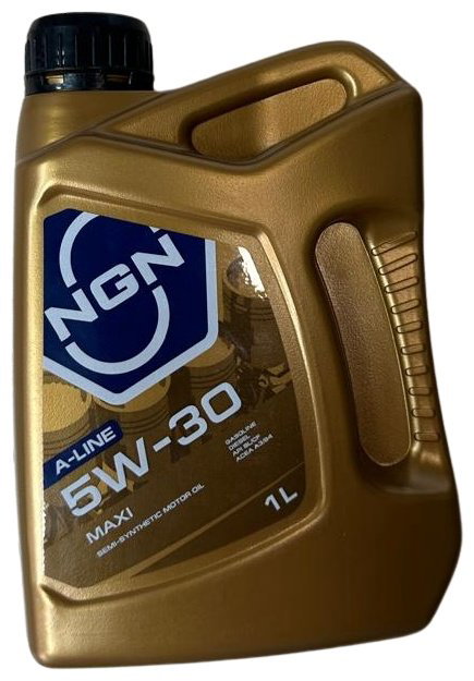 Моторное масло Полусинтетическое NGN SEMI-SYNTHETIC MOTOR OIL 5W-30 1 л купить,NaN