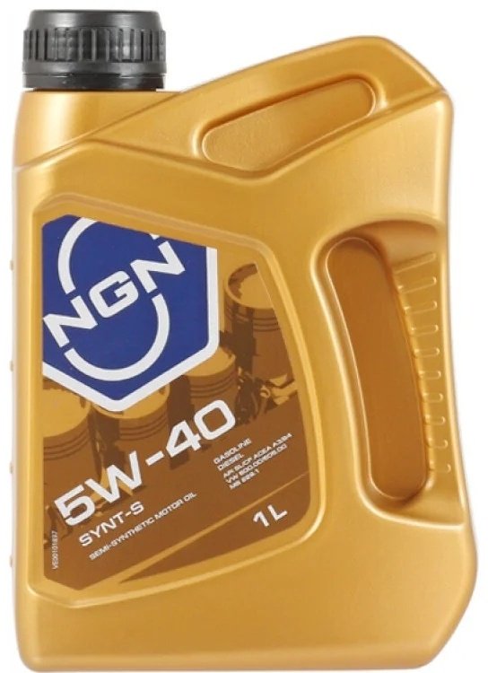 Моторное масло Полусинтетическое NGN SYNT-S 5W-40 1 л