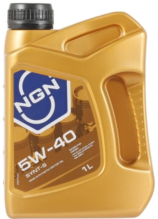 Моторное масло Полусинтетическое NGN SYNT-S 5W-40 1 л купить,NaN