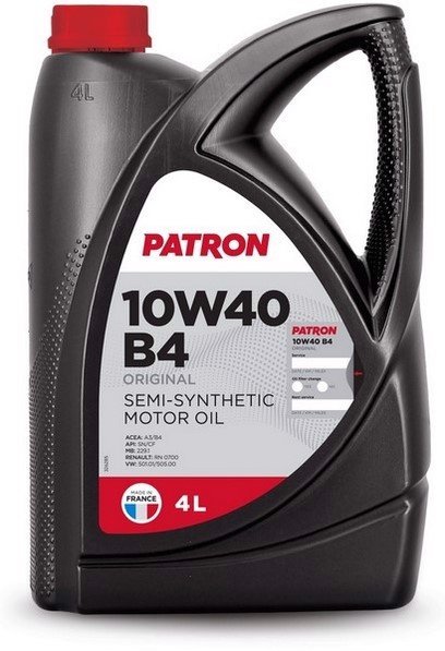 Моторное масло Полусинтетическое PATRON B4 10W-40 4 л