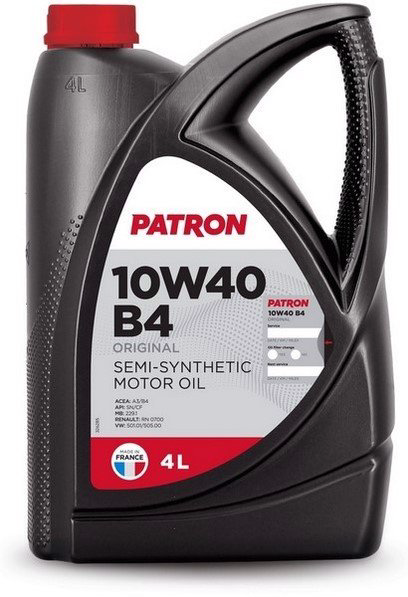 Моторное масло Полусинтетическое PATRON B4 10W-40 4 л купить,NaN