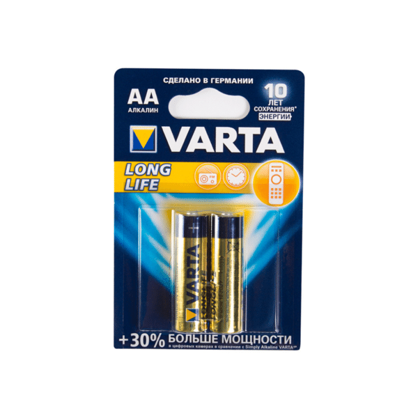  Батарейка Varta Longlife Mignon LR6/AA 2 шт