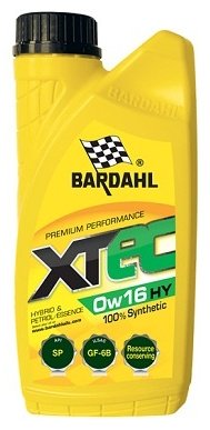 Моторное масло Синтетическое Bardahl XTEC 0W-16 1 л