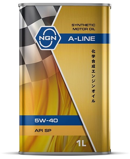 Моторное масло Синтетическое NGN 5W-40 A-Line SP SYNTHETIC MOTOR OIL 1L 5W-40 1 л