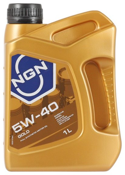 Моторное масло Синтетическое NGN Gold 5W-40 1 л купить,NaN
