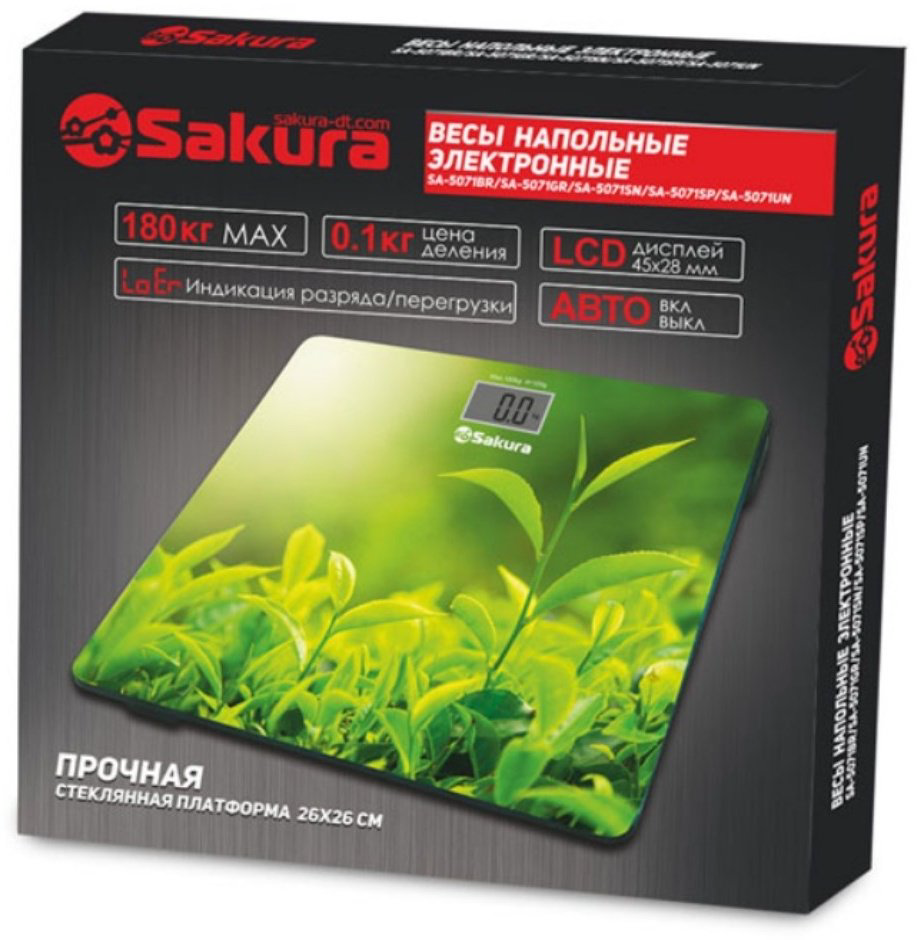 Напольные весы Sakura электронные SA-5071SB до 180 кг купить,NaN