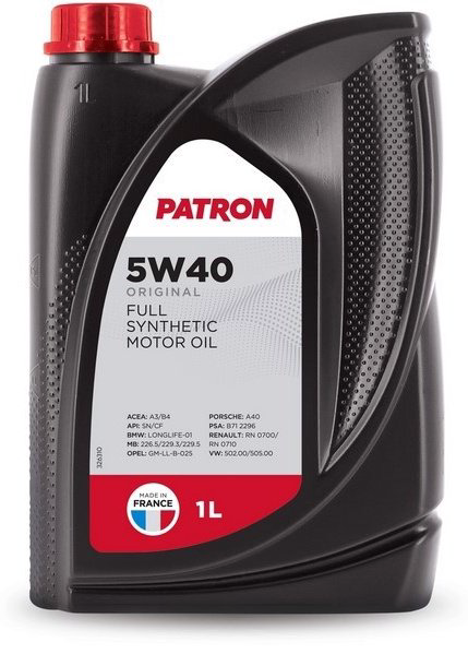 Моторное масло Синтетическое PATRON ORIGINAL 5W-40 1 л купить,NaN