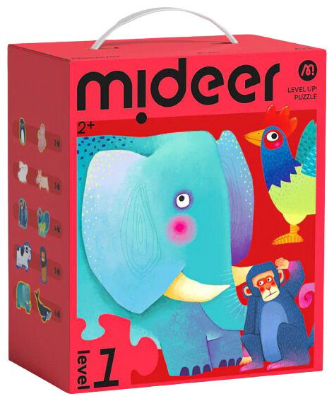 Mideer Пазл «Level Up!» Уровень 1 – Простые животные