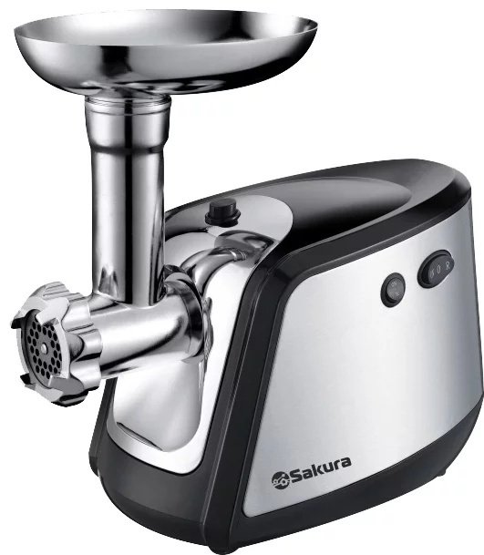Мясорубка Sakura SA-6407 серебристый