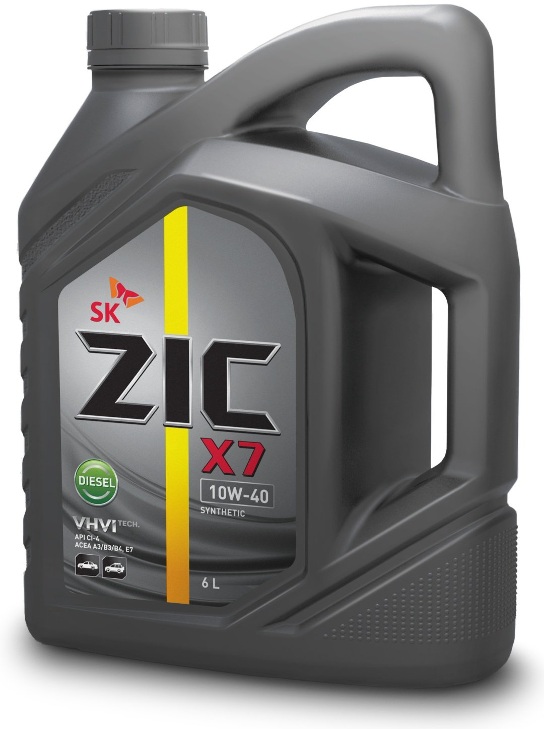 Моторное масло Синтетическое ZIC X7 DIESEL 10W-40 6 л купить,NaN