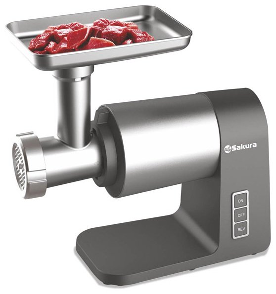 Мясорубка SAKURA SA-6425G серый