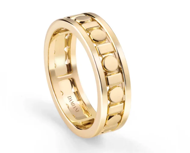 Кольцо Damiani Belle Epoque Reel 20093497 желтое золото 19.8р 6.2гр купить,NaN