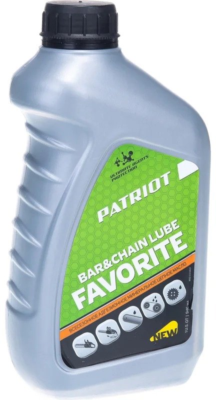 Моторное масло Синтетическое Patriot FAVORITE BAR&amp;CHAIN LUBE 20 0.946 л