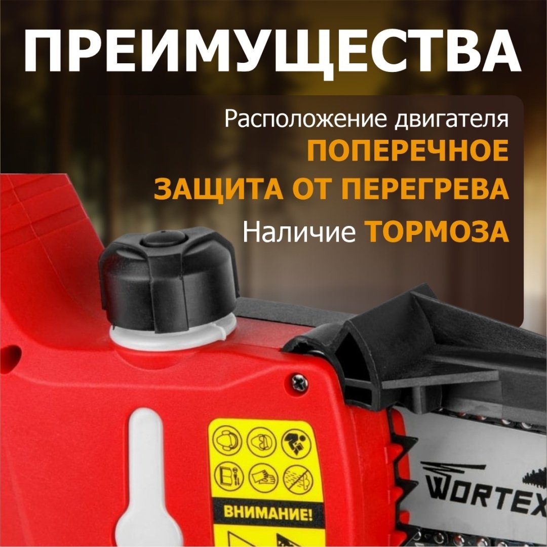 Цепная пила WORTEX аккумуляторная CEC 2518 ALL1 Solo 0323166 купить,0