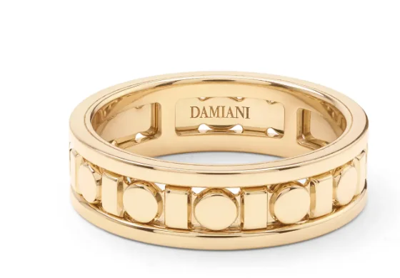 Кольцо Damiani Belle Epoque Reel 20093497 желтое золото 19.8р 6.2гр купить,NaN