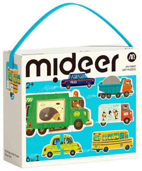 Mideer Пазл «Мой первый художник» – Занятые машинки