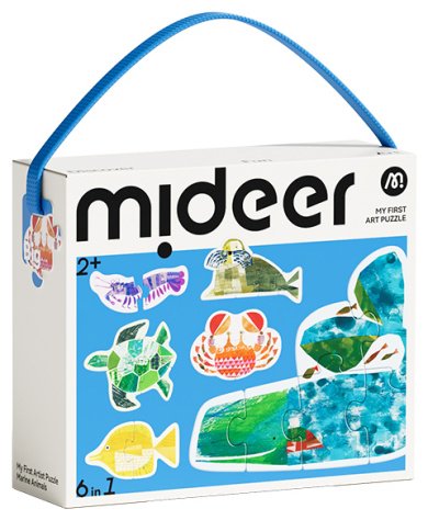 Mideer Пазл «Мой первый художник» – Морские животные