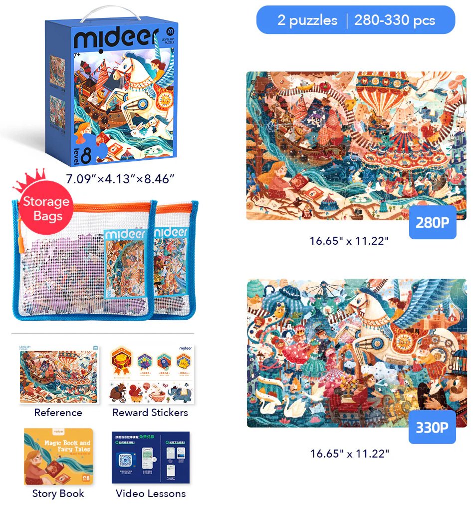Пазл «Level Up!» – Волшебная книга и сказочная страна - ForteMarket Пазл «Level Up!» – Волшебная книга и сказочная страна купить,0