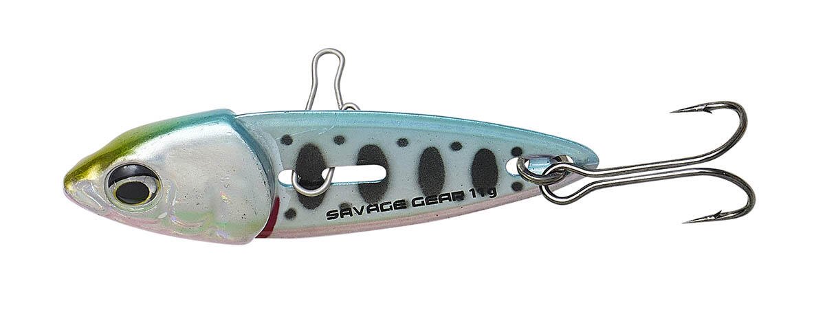 Колеблющаяся блесна Savage Gear Switch Blade 38мм черно-голубая купить,NaN