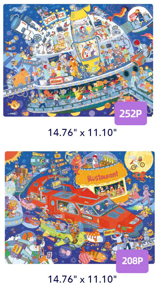 Пазл «Level Up!» – Космическое путешествие купить,NaN