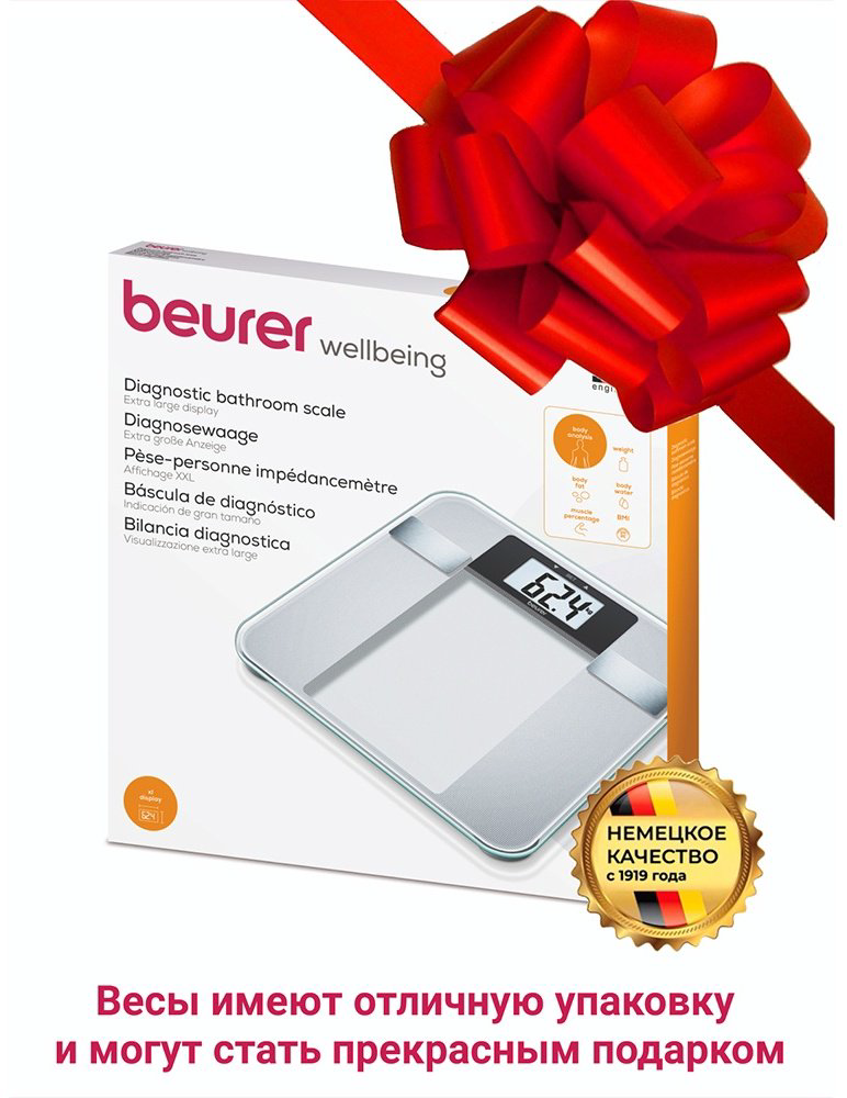 Напольные весы Beurer электронные BG13 до 150 кг купить,NaN