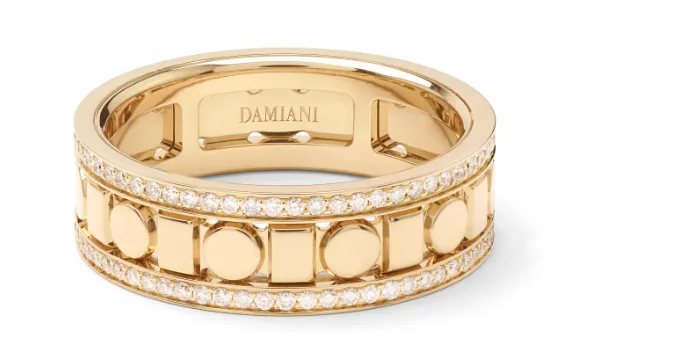 Кольцо Damiani Belle Epoque Reel 20093850 желтое золото 18.5р 5.7гр купить,3060000
