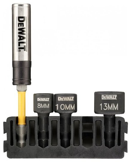DeWALT набор торцевых головок 1/4 DT70826 4 шт