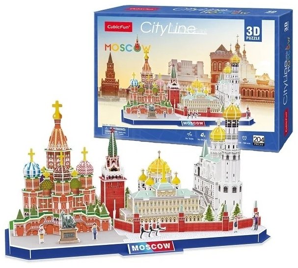Пазл CubicFun Достопримечательности Москвы MC266h