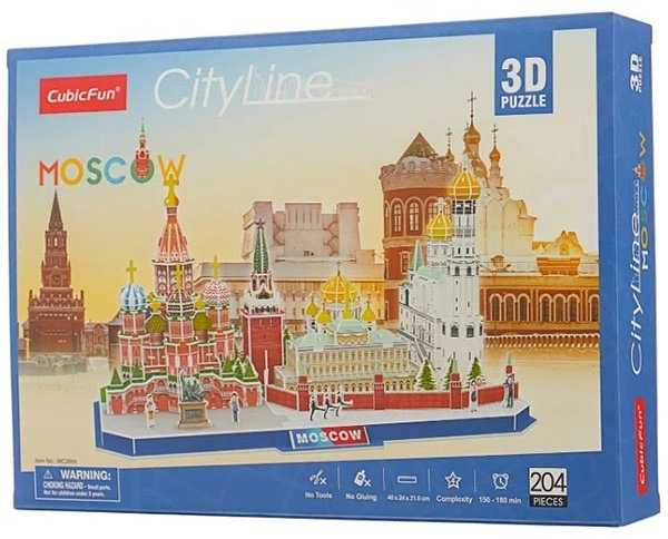 Пазл CubicFun Достопримечательности Москвы MC266h купить,NaN
