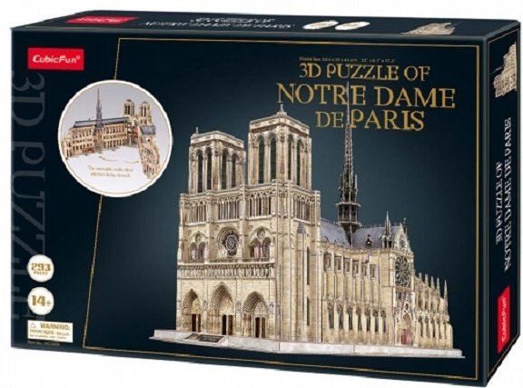 Пазл Cubic Fun Нотр-Дам-де-Пари MC260h 293 деталей купить,NaN