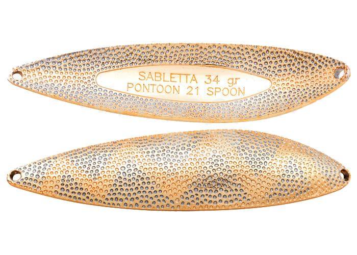 Колеблющаяся блесна Pontoon21 Sabletta 78мм черно-оранжевая купить,NaN