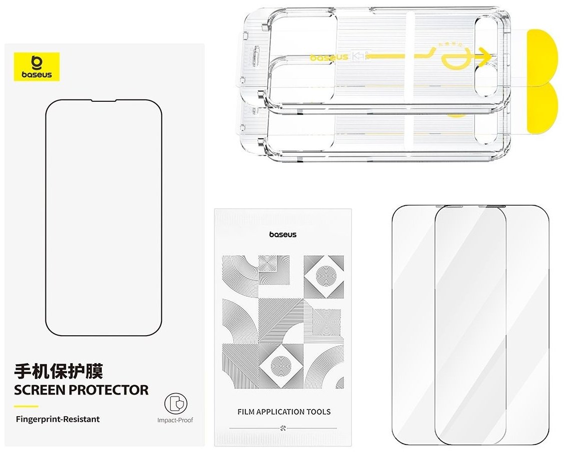 Стекло Baseus для Apple Iphone 16 прозрачный