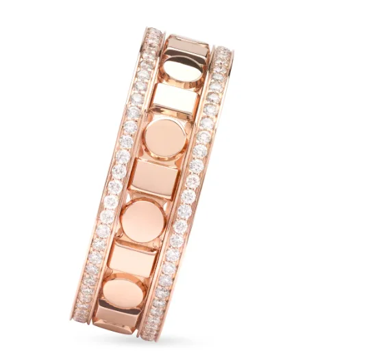 Кольцо Damiani Belle Epoque Reel 20093834 розовое золото 19.5р 5.8гр купить,NaN