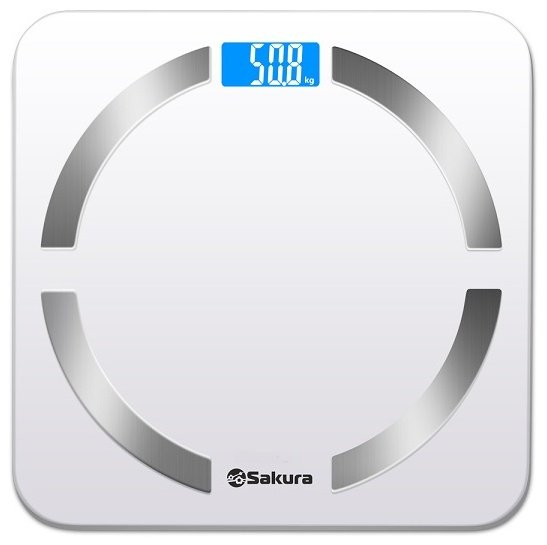 Напольные весы Sakura электронные SA-5056BK до 180 кг