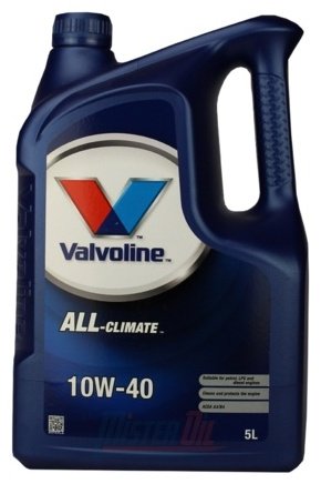 Моторное масло Полусинтетическое VALVOLINE ALL-Climate 10W-40 5 л