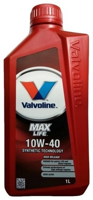 Моторное масло Полусинтетическое VALVOLINE MaxLife 10W-40 1 л
