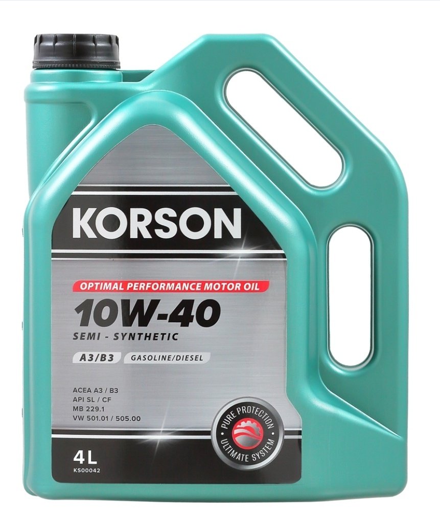 Моторное масло Полусинтетическое KORSON Optimal Performance Motor Oil 10W-40 4 л