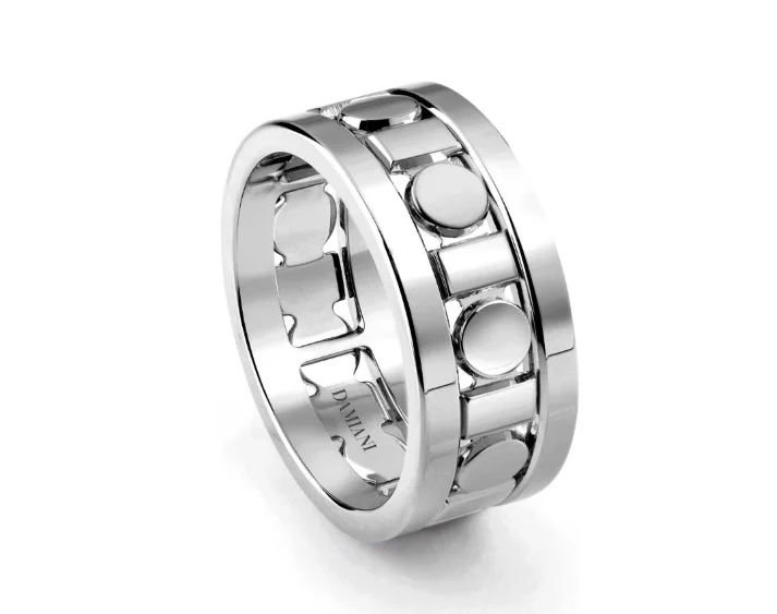 Кольцо Damiani Belle Epoque Reel 20093141 белое золото 16.8р 8.9гр купить,2100000