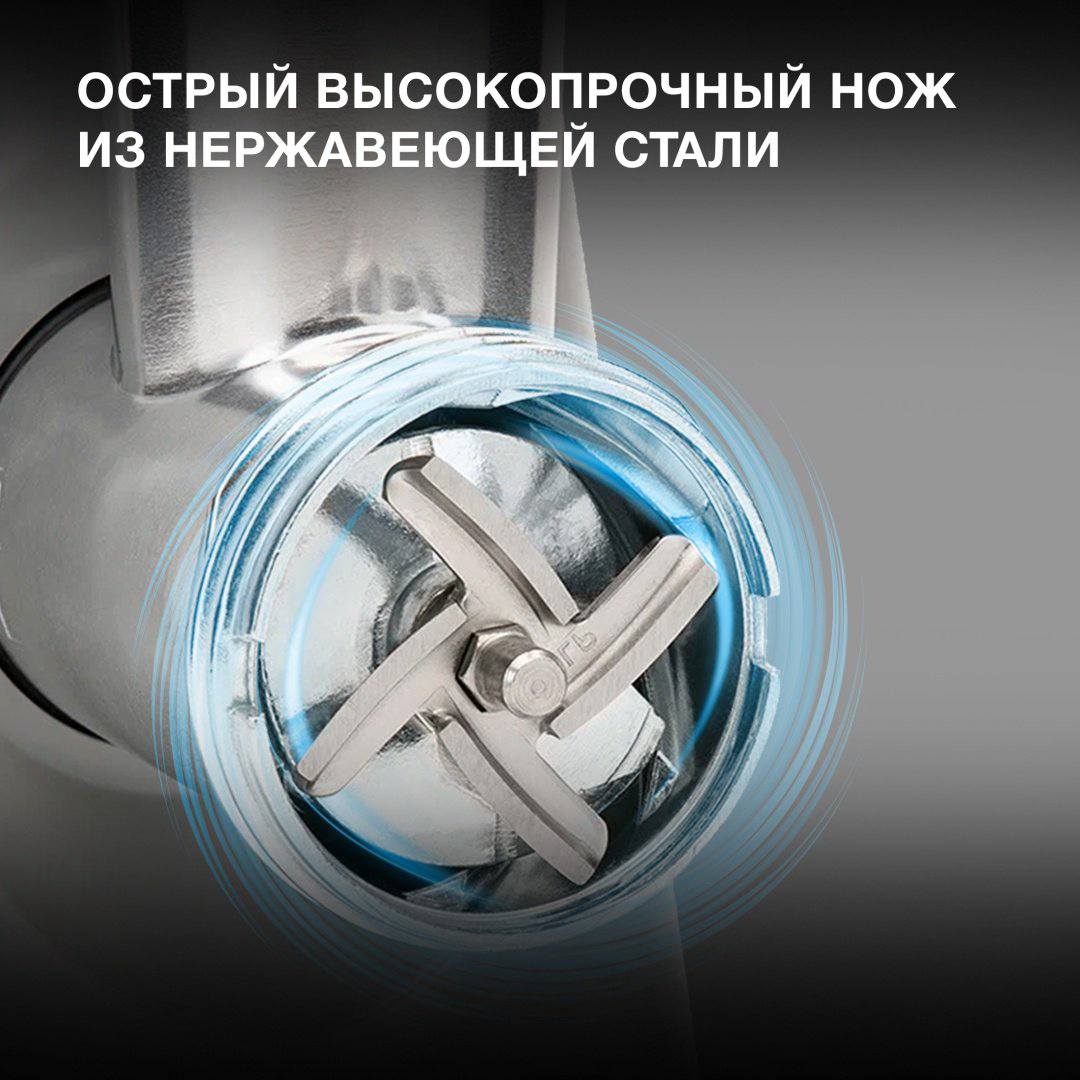Мясорубка Hyundai HY-MG2214 серый купить,NaN